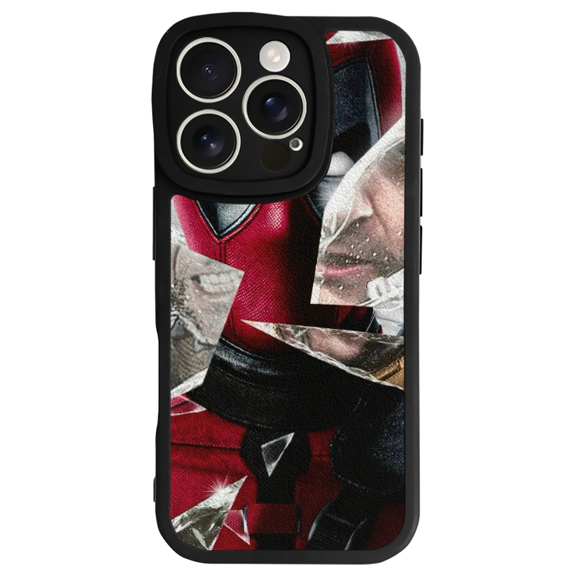 （画像用） Deadpool デッドプール 【iPhone 16シリーズ対応】シリコンスマホケース（レザー調） 材質：シリコン